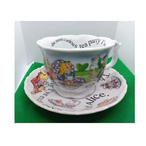 Paul Cardew Alice in Wonderland cup and saucer set in the box